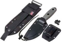 ESEE Model 3 Black Blade, Grey Handle 3P-MB-B Avec étui + Clip Et MOLLE-back -Vic Boutique EE ESEE 3P MB B 07 esee knives model 3 ee esee 3p mb b 07