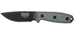ESEE Model 3 Serrated, Grey Handle 3S Avec étui + Clip