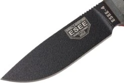 ESEE Model 4 Black Blade, Grey Handle 4P-MB Avec étui Coyote + Clip Et MOLLE-back -Vic Boutique EE ESEE 4P MB 03 esee knives ee esee 4p mb 03