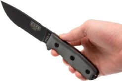 ESEE Model 4 Black Blade, Grey Handle 4P-MB Avec étui Coyote + Clip Et MOLLE-back -Vic Boutique EE ESEE 4P MB 06 esee knives ee esee 4p mb 06