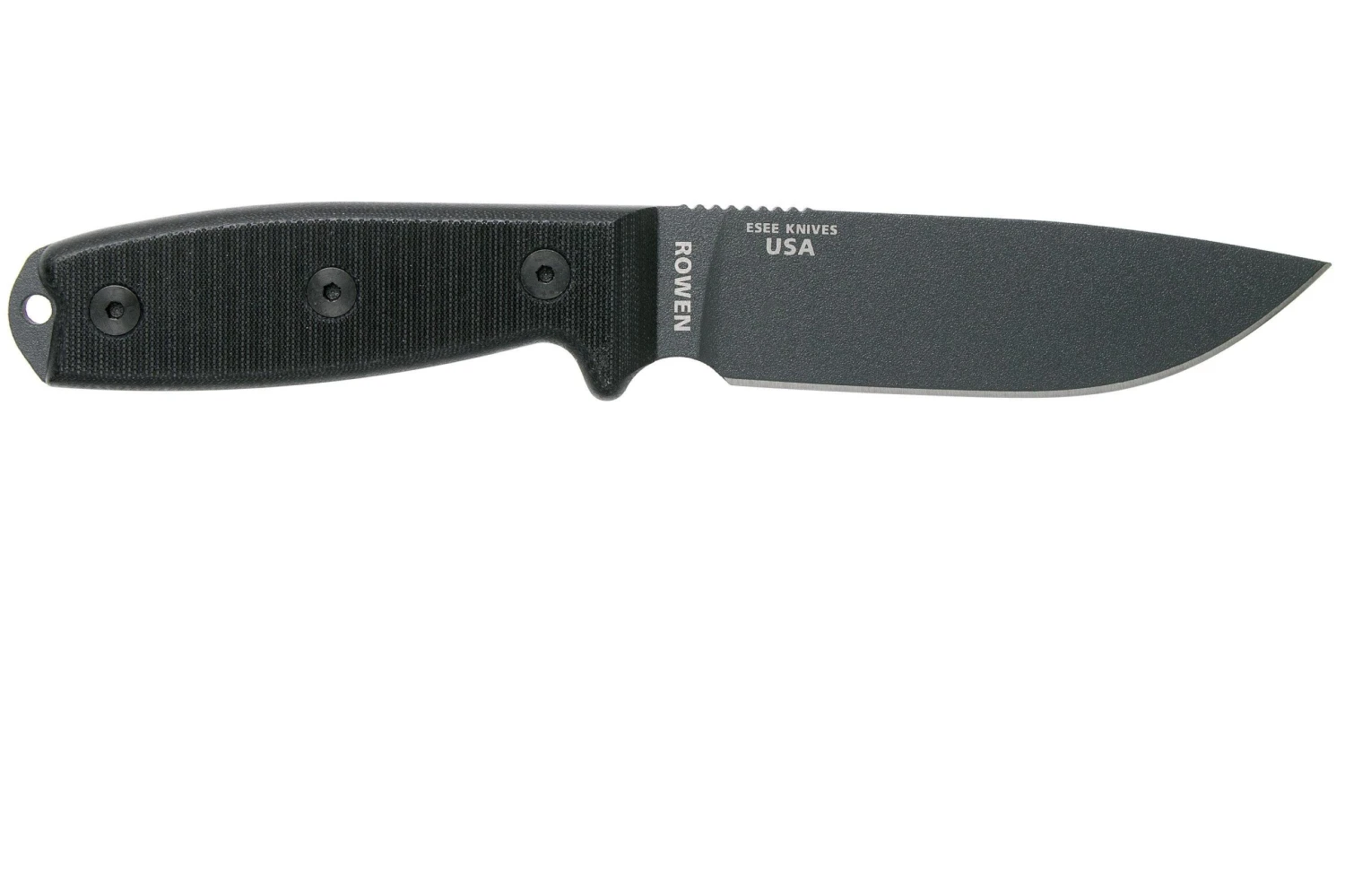 ESEE Model 4 Tactical Gunsmoke, Black Handle 4P-TG-B Avec étui + Clip 4 ESEE Model 4 Tactical Gunsmoke, Black Handle 4P-TG-B Avec étui + Clip – Image 2