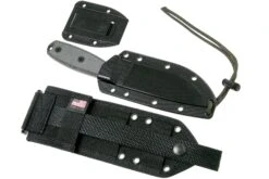 ESEE Model 4 Serrated Blade, Grey Handle 4S-MB-B Avec étui Noir + Clip Et MOLLE-back -Vic Boutique EE ESEE 4S MB B 08 esee knives