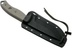 ESEE Model 5 Tactical Gunsmoke, Desert Tan Handle 5P-TG Avec étui Kydex + Clip Ceinture -Vic Boutique EE ESEE 5P TG 08 esee knives