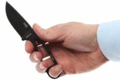 ESEE Izula Black IZULA-B Couteau De Cou Avec étui Noir + Clip Ceinture -Vic Boutique EE IZULA B 06 esee knives izula black ee izula b d4