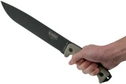 ESEE Junglas Tactical Gunsmoke Couteau De Survie Avec étui Kydex + MOLLE Back -Vic Boutique EE JUNGLAS TG 06 esee knives