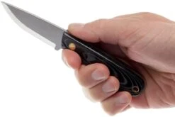 Brisa Necker 70, Noir Micarta, étui En Cuir 9806 -Vic Boutique ENZ 9806 06 enzo necker 70 enz 9806 06