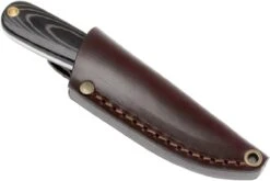 Brisa Necker 70, Noir Micarta, étui En Cuir 9806 -Vic Boutique ENZ 9806 07 enzo necker 70 enz 9806 07