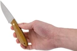 Brisa Bobtail 80 Mustard Micarta Handle, 12C27, étui En Cuir 9952 -Vic Boutique ENZ 9952 06 enzo knives