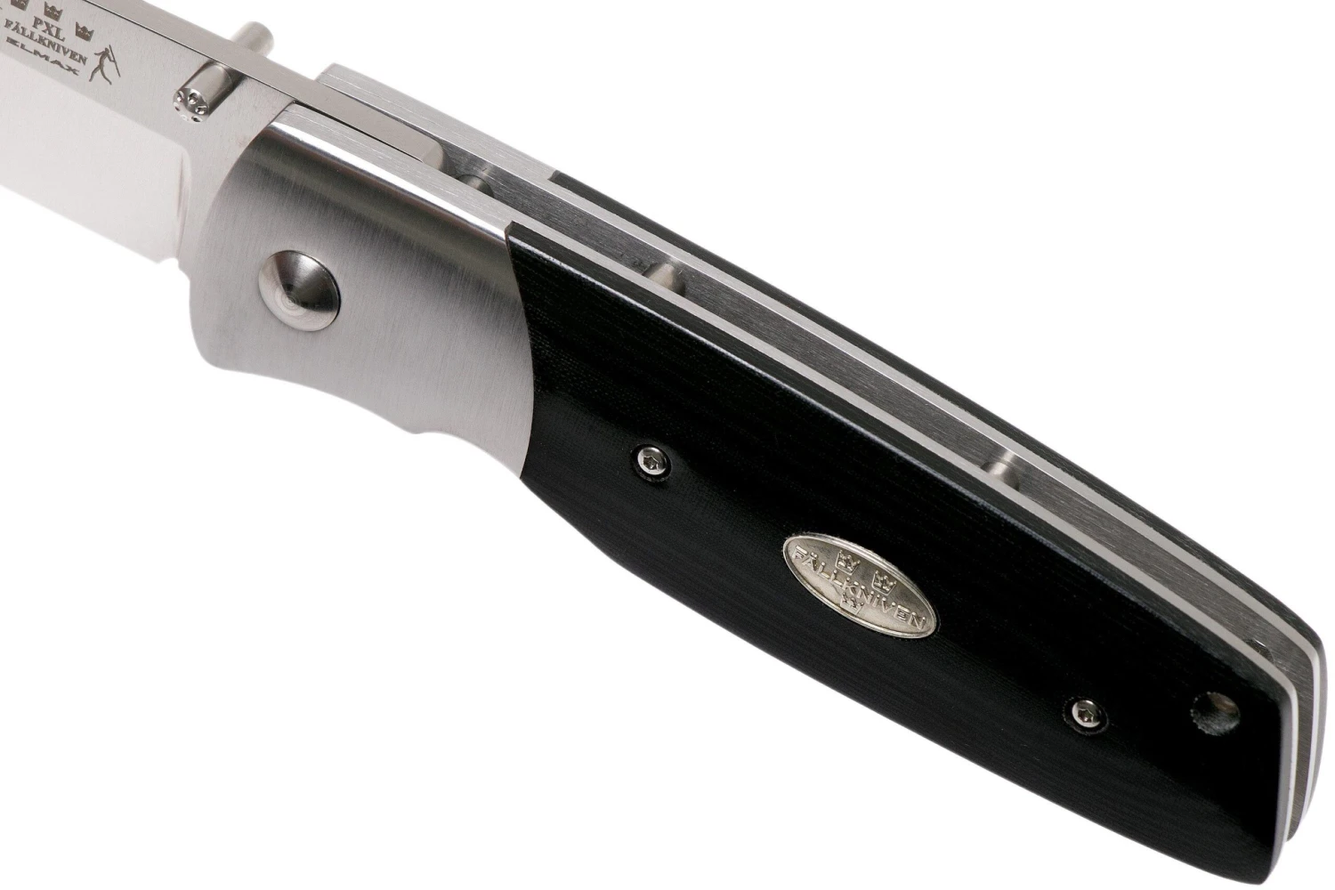 Fällkniven PXL Black Micarta PXLbm Elmax, Convex Couteau De Poche 10 Fällkniven PXL Black Micarta PXLbm Elmax, Convex Couteau De Poche – Image 8