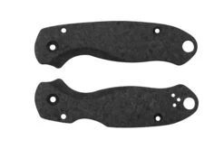 Flytanium Spyderco Para 3 Scales, Lotus Shredded Carbonfiber, Plaquettes De Manche