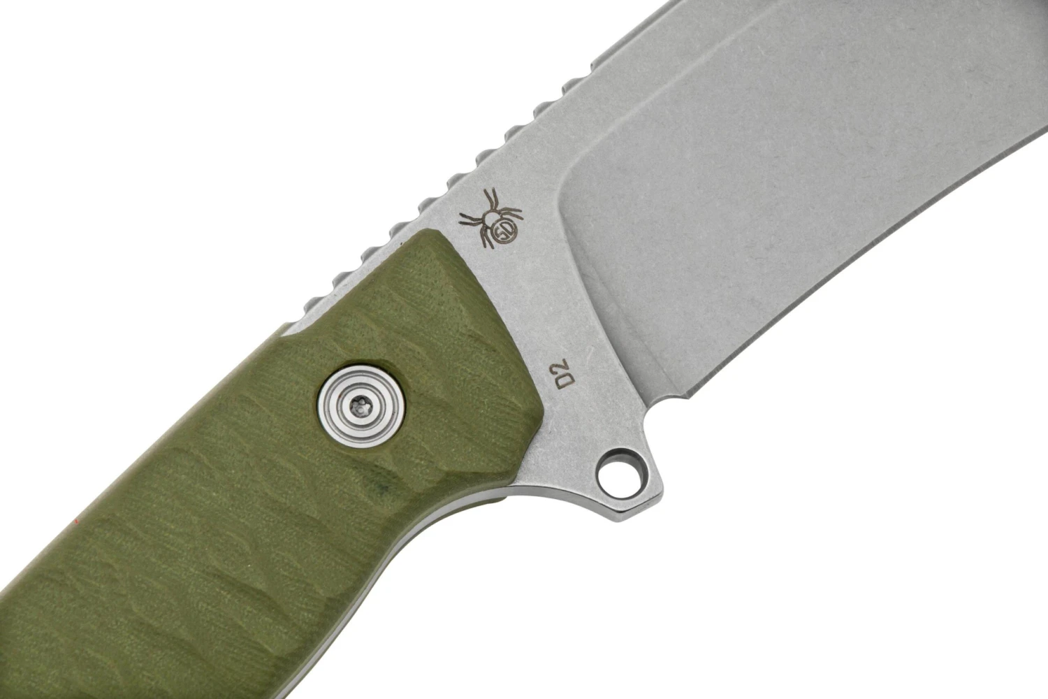 Black Fox Golem, Stonewashed D2 Blade, OD Green G10 Couteau Fixe 7 Black Fox Golem, Stonewashed D2 Blade, OD Green G10 Couteau Fixe – Image 5