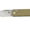 Black Fox NU-BOWIE, Stonewashed D2 Blade, OD Green Micarta Couteau De Poche
