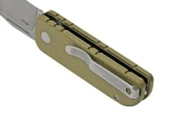 Black Fox NU-BOWIE, Stonewashed D2 Blade, OD Green Micarta Couteau De Poche -Vic Boutique FOBF 758MI 04 blackfox