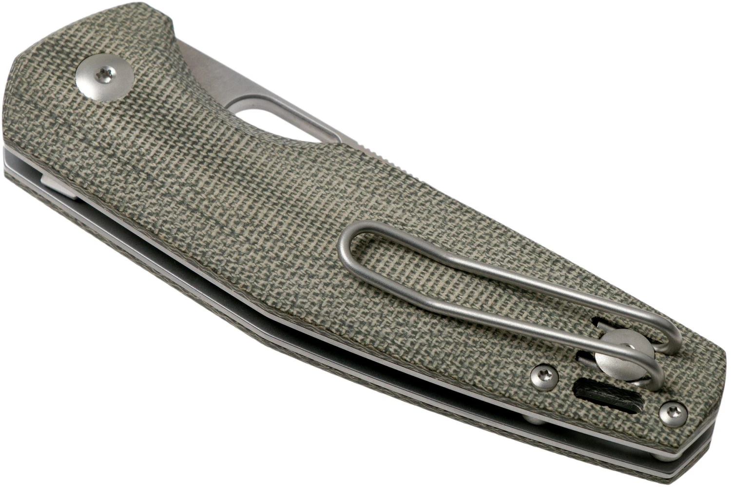 GiantMouse ACE Nimbus V2 Green Canvas Micarta Couteau De Poche, Ansø And Voxnaes Design 6 GiantMouse ACE Nimbus V2 Green Canvas Micarta Couteau De Poche, Ansø And Voxnaes Design – Image 4