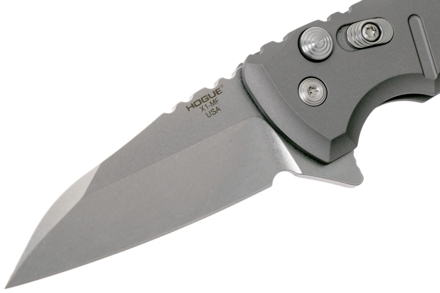 Hogue X1 Microflip Grey Wharncliffe Couteau De Poche 24162, Allen Elishewitz Design 5 Hogue X1 Microflip Grey Wharncliffe Couteau De Poche 24162, Allen Elishewitz Design – Image 3
