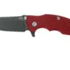 Rick Hinderer Jurassic Slicer Battle Black, Red G10 CPM 20CV Couteau De Poche -Vic Boutique HRK JU SL BBL RD 01 rick hinderer knives