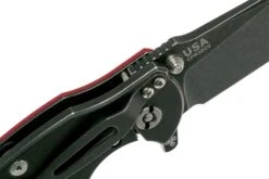 Rick Hinderer Jurassic Slicer Battle Black, Red G10 CPM 20CV Couteau De Poche -Vic Boutique HRK JU SL BBL RD 06 rick hinderer knives