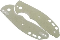 Rick Hinderer Slippy Scales, Translucent Green G10