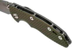 Rick Hinderer XM18 3.0” Spearpoint Non-Flipper CPM 20CV Working Finish OD Green G10 Couteau De Poche -Vic Boutique HRK XM18 3 SP NF WOD 07 rick hinderer knives