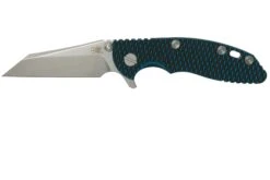 Rick Hinderer XM-18 3" Wharncliffe 20CV Stonewash, Battle Blue, Blue Black G10, Couteau De Poche