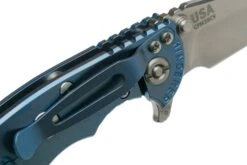 Rick Hinderer XM-18 3" Wharncliffe 20CV Stonewash, Battle Blue, Blue Black G10, Couteau De Poche -Vic Boutique HRK XM18 3 WCSBBB 06 hinderer