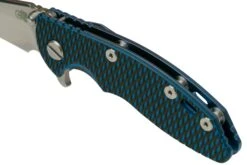 Rick Hinderer XM-18 3" Wharncliffe 20CV Stonewash, Battle Blue, Blue Black G10, Couteau De Poche -Vic Boutique HRK XM18 3 WCSBBB 07 hinderer