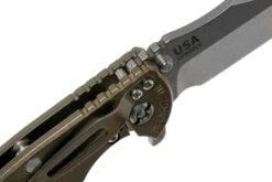 Rick Hinderer XM-18 3.5 Bowie 20CV Stonewash Bronze, OD Green G10 Couteau De Poche -Vic Boutique HRK XM18 35 BW SBRO 06 rick hinderer knives