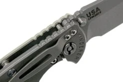 Rick Hinderer XM18 3,5” Non-Flipper Spearpoint Working Finish, Translucent Green G10 -Vic Boutique HRK XM18 35 NFWF TG 06 rick hinderer knives