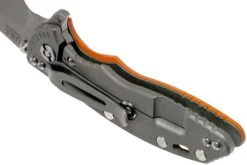 Rick Hinderer XM18 3,5” Slicer Working Finish, Orange G10 -Vic Boutique HRK XM18 35 SLWF OR 05 rick hinderer knives