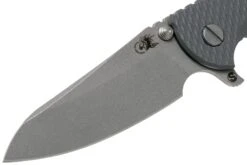 Rick Hinderer XM18 3.5" Skinny Sheepsfoot 20CV Working Finish, Dark Grey G10 Couteau De Poche -Vic Boutique HRK XM18 35 SSWF DG 03 rick hinderer knives