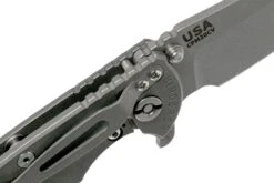 Rick Hinderer XM18 3.5" Skinny Sheepsfoot 20CV Working Finish, Dark Grey G10 Couteau De Poche -Vic Boutique HRK XM18 35 SSWF DG 06 rick hinderer knives