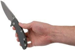 Rick Hinderer XM18 3.5" Skinny Sheepsfoot 20CV Working Finish, Dark Grey G10 Couteau De Poche -Vic Boutique HRK XM18 35 SSWF DG 08 rick hinderer knives