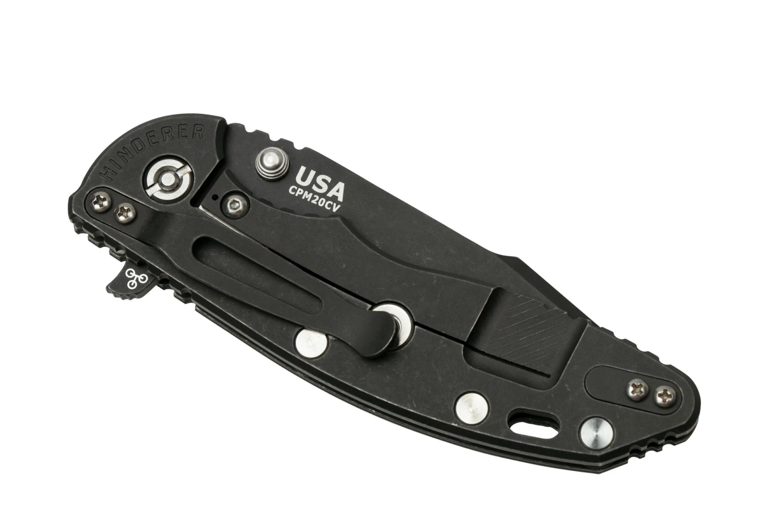 Rick Hinderer XM-18 3.5” Skinny Harpoon Spanto, Battle Black, Black G10, Couteau De Poche 6 Rick Hinderer XM-18 3.5” Skinny Harpoon Spanto, Battle Black, Black G10, Couteau De Poche – Image 4