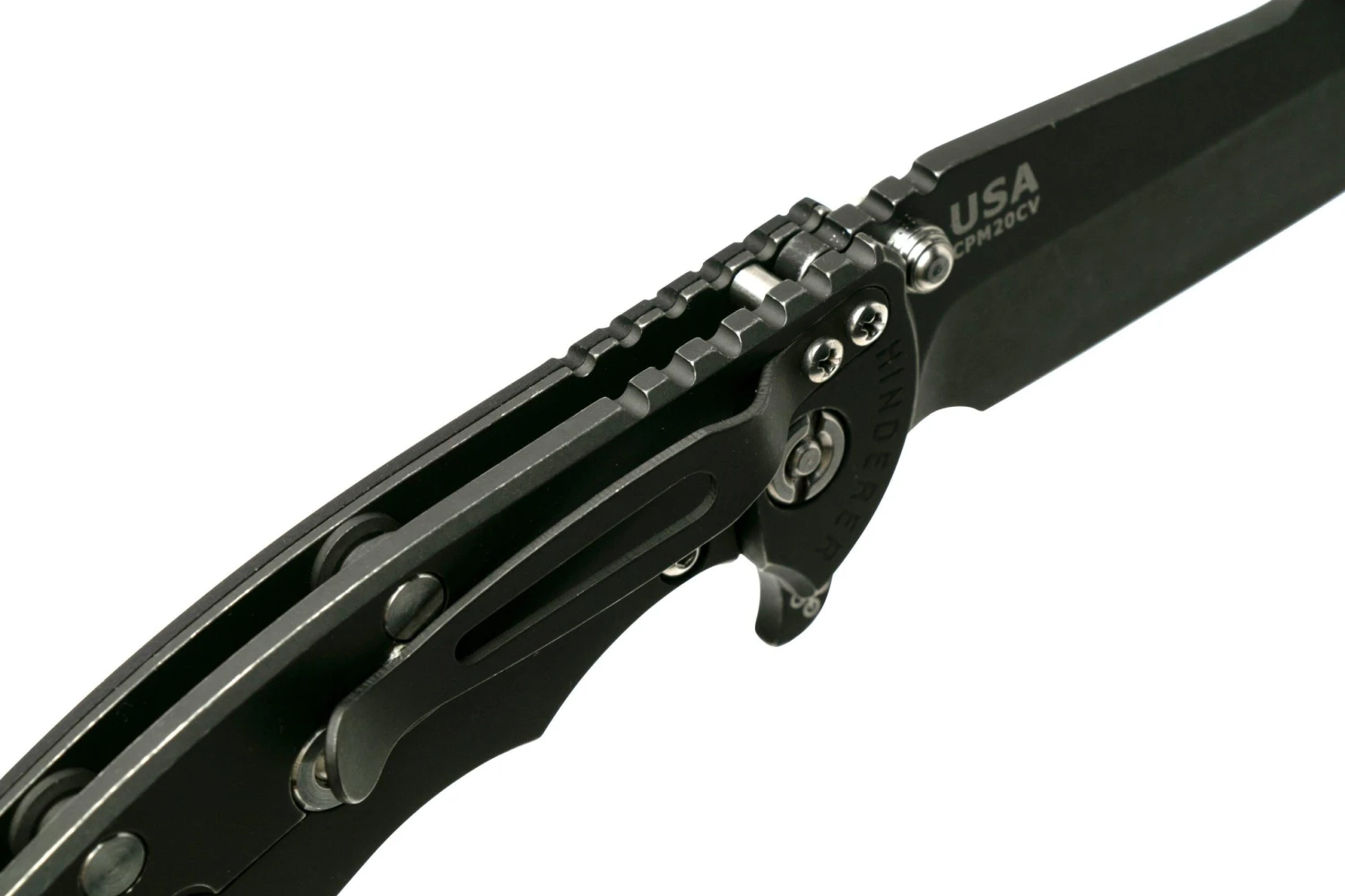 Rick Hinderer XM-18 3.5” Skinny Harpoon Spanto, Battle Black, Black G10, Couteau De Poche 8 Rick Hinderer XM-18 3.5” Skinny Harpoon Spanto, Battle Black, Black G10, Couteau De Poche – Image 6