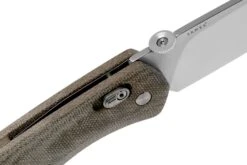 The James Brand The Carter XL, OD Green Micarta, Stainless Couteau De Poche JAKN116127-00 -Vic Boutique JAKN116127 00 06 the james brand