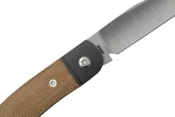 Jack Wolf Javelina Jack, JAVEL-01-NAT, Natural Canvas Micarta, Couteau De Poche Slipjoint -Vic Boutique JW JAVEL 01 NAT 05 jackwolf