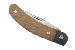 Jack Wolf Javelina Jack, JAVEL-01-NAT, Natural Canvas Micarta, Couteau De Poche Slipjoint -Vic Boutique JW JAVEL 01 NAT 06 jackwolf
