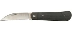 Jack Wolf Laid Back Jack, Black Canvas Micarta LAIDB-01-BLK Couteau De Poche Slipjoint