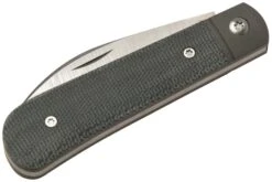 Jack Wolf Laid Back Jack, Black Canvas Micarta LAIDB-01-BLK Couteau De Poche Slipjoint -Vic Boutique JW LAIDB 01 BLK 06 jackwolf