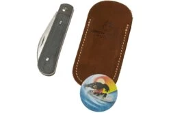 Jack Wolf Laid Back Jack, Black Canvas Micarta LAIDB-01-BLK Couteau De Poche Slipjoint -Vic Boutique JW LAIDB 01 BLK 07 jackwolf