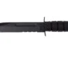 KA-BAR USMC 1214 Lame Partiellement Dentelée, Kraton, étui Kydex