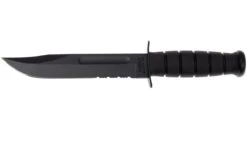 KA-BAR USMC 1214 Lame Partiellement Dentelée, Kraton, étui Kydex