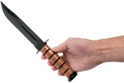 KA-BAR U.S. Army Knife 1219 Couteau à Lame Fixe Partiellement Dentelé, étui En Cuir -Vic Boutique KA1219 06 ka bar