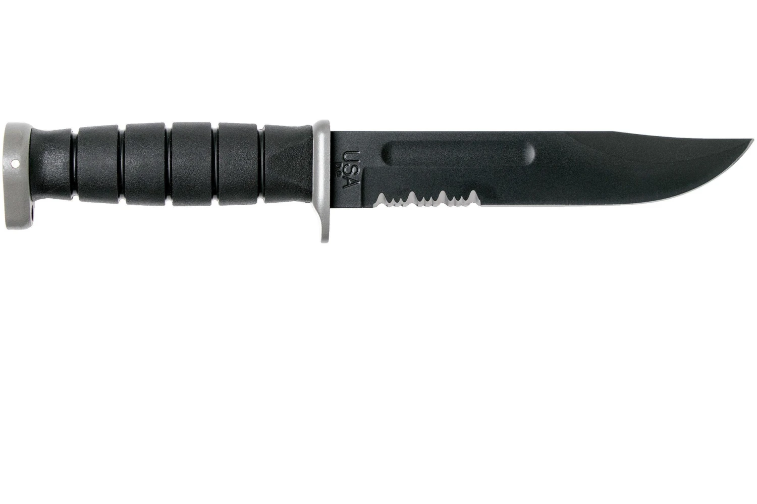 KA-BAR D2 Extreme Fighting Knife 1282, Serrated Blade, Kraton Handle, étui En Plastique 4 KA-BAR D2 Extreme Fighting Knife 1282, Serrated Blade, Kraton Handle, étui En Plastique – Image 2