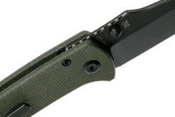 Kansept Main Street T1015A2 Black, Green Micarta Couteau De Poche, Dirk Pinkerton Design -Vic Boutique KST1015A2 06 kansept knives