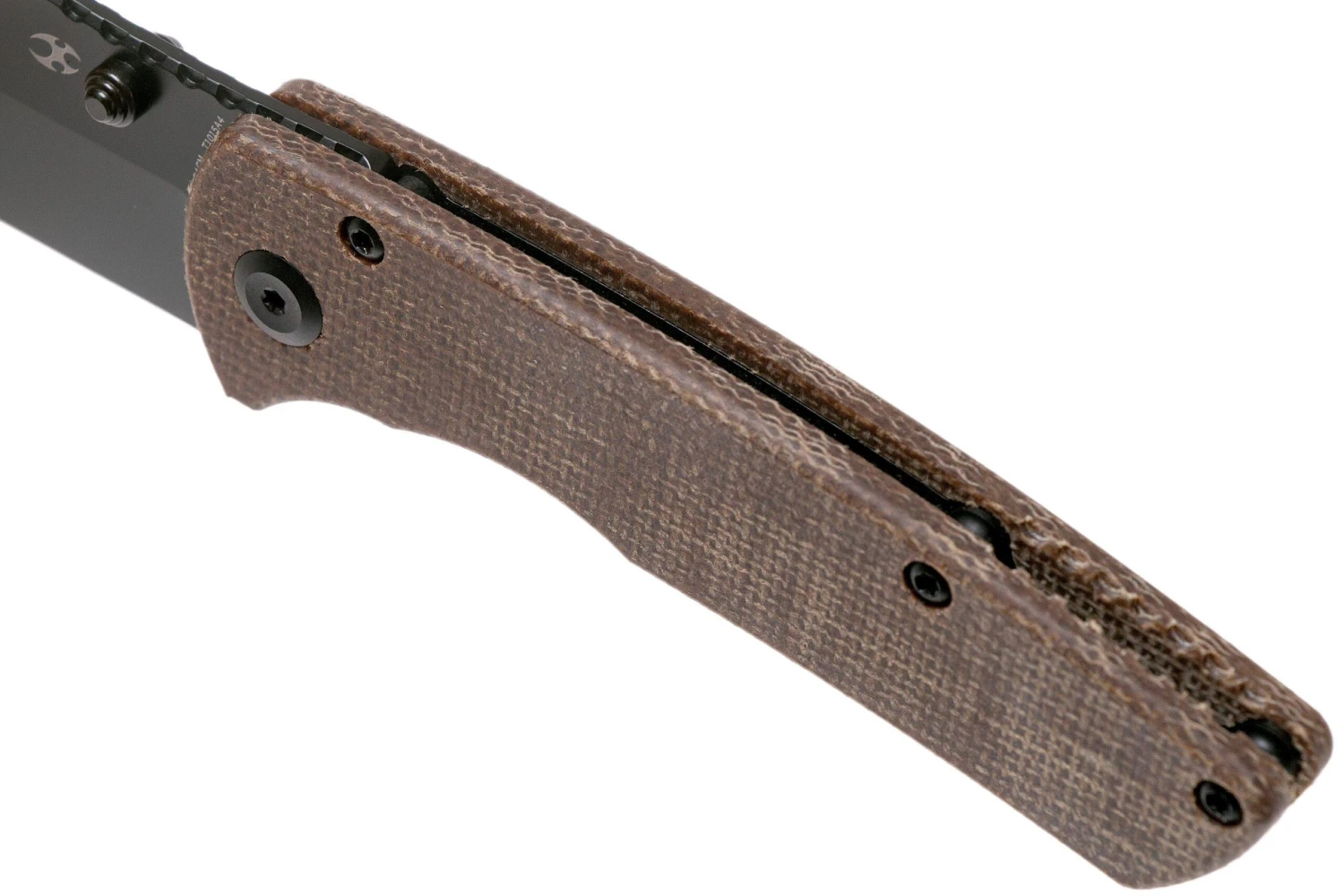 Kansept Main Street T1015A4 Black, Brown Micarta Couteau De Poche, Dirk Pinkerton Design 9 Kansept Main Street T1015A4 Black, Brown Micarta Couteau De Poche, Dirk Pinkerton Design – Image 7