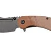 Kansept Korvid M T2030A5 Black, Brown Micarta G10, Couteau De Poche, Justin Koch Design -Vic Boutique KST2030A5 01 kansept