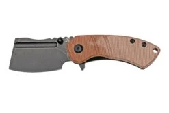 Kansept Korvid M T2030A5 Black, Brown Micarta G10, Couteau De Poche, Justin Koch Design
