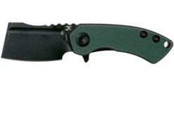 Kansept Mini Korvid T3030A1 Blackwashed, Green G10 Couteau De Poche, Justin Koch Design