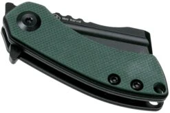 Kansept Mini Korvid T3030A1 Blackwashed, Green G10 Couteau De Poche, Justin Koch Design 12 Kansept Mini Korvid T3030A1 Blackwashed, Green G10 Couteau De Poche, Justin Koch Design -Vic Boutique KST3030A1 04 kansept